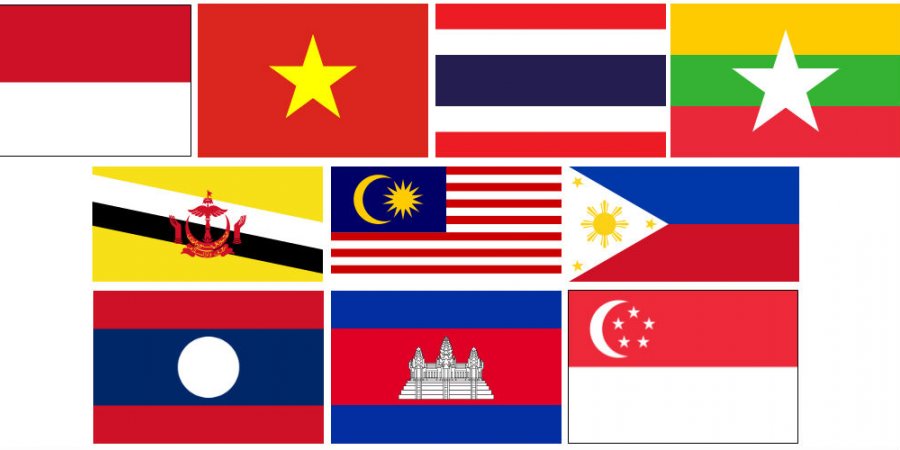 asean member country flags