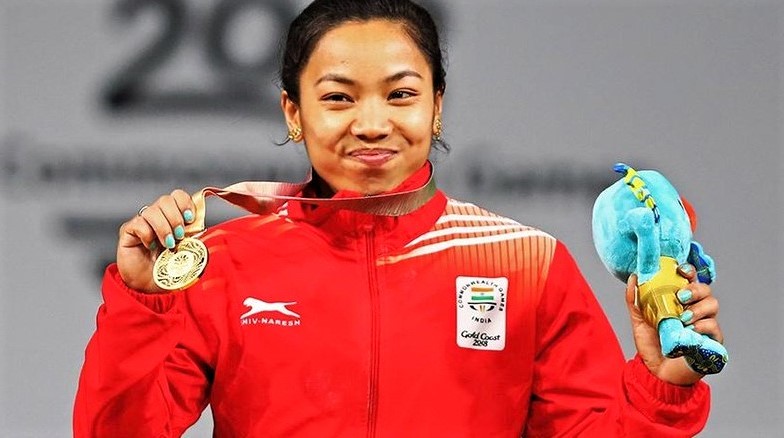First gold medal in 21th commonwealth gemes Mirabai Chanu